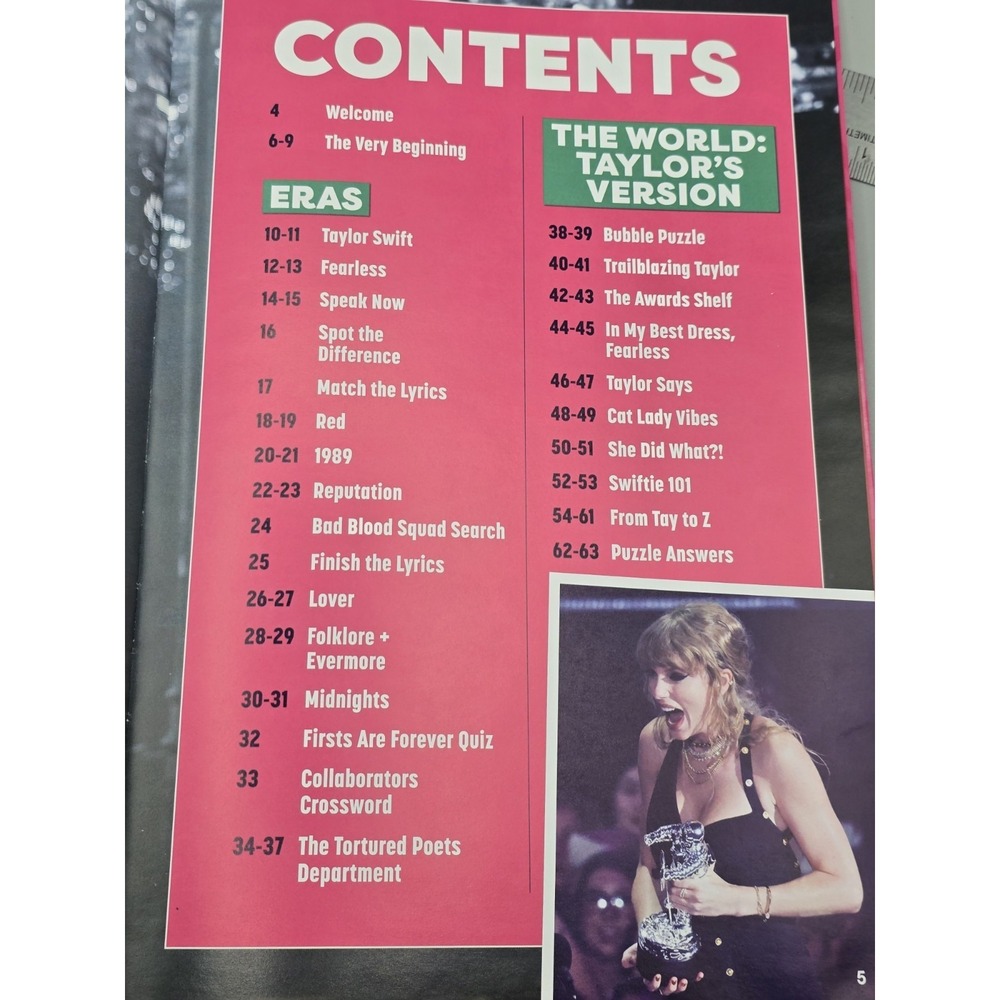 Miss Americana Taylor Swift Annual 2025 by Naomi Berry Hardcover Book - Picture 7 of 9